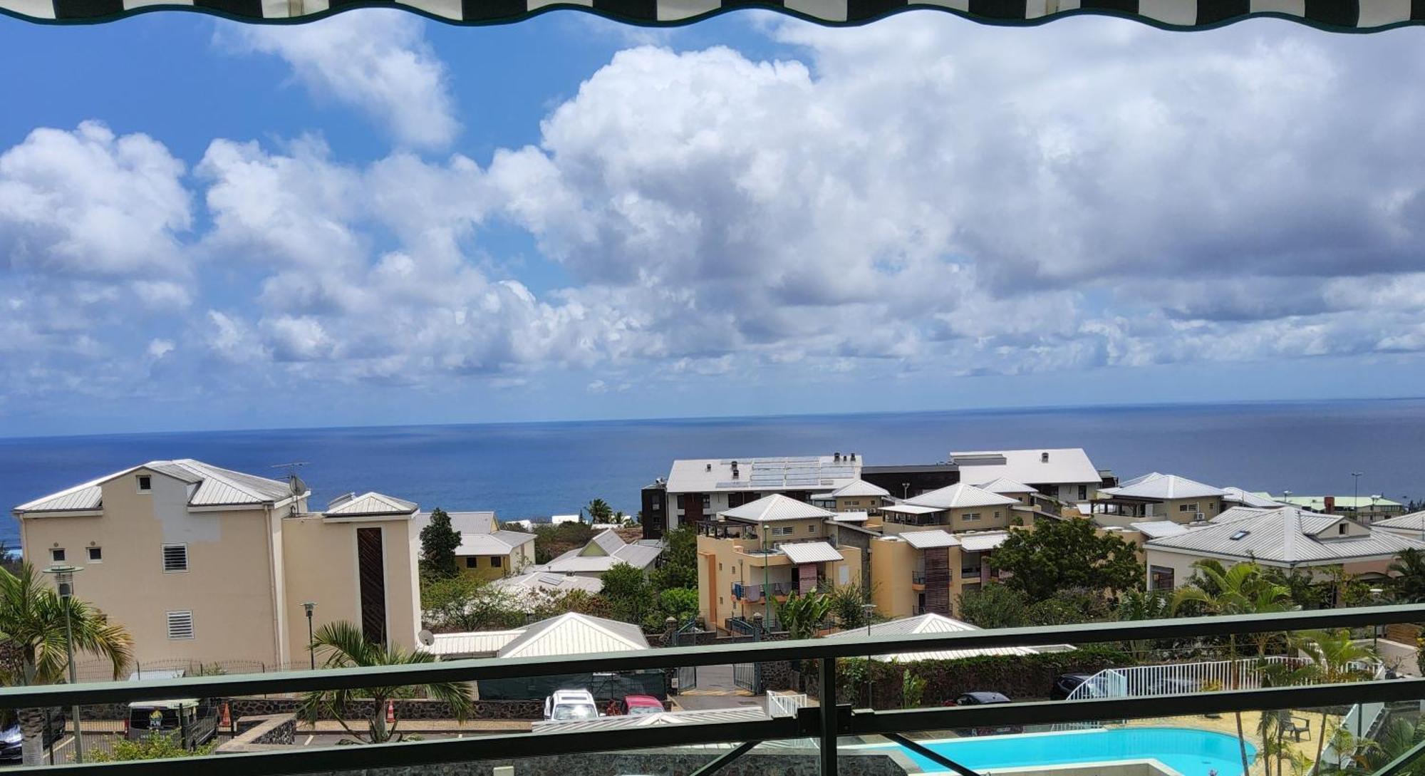 Beau T3 Litchi Vue Ocean Piscine Lägenhet Saint-Gilles-les Bains Exteriör bild